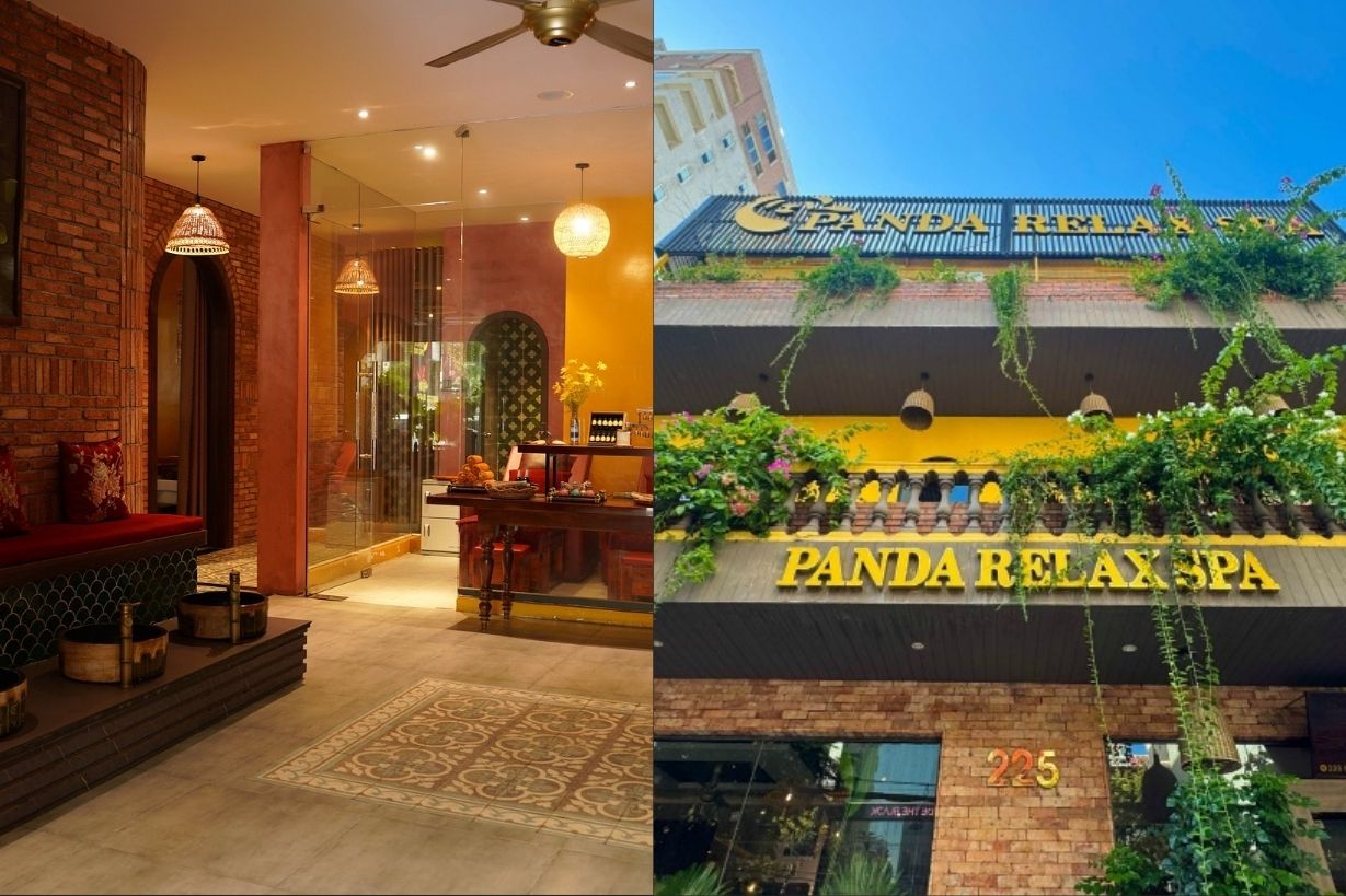 繁華街にある老舗「パンダリラックススパ/Panda Relax Spa」（ミーケビーチ）
