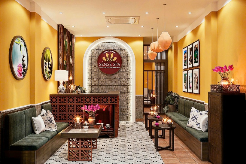 2.センススパ|ドンコイエリアの中心。フェイシャルマスク付