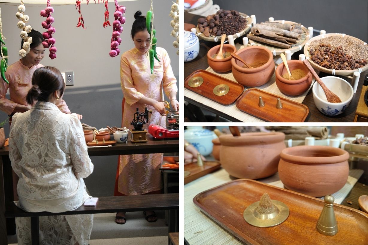 フォーの原料の製作を体験